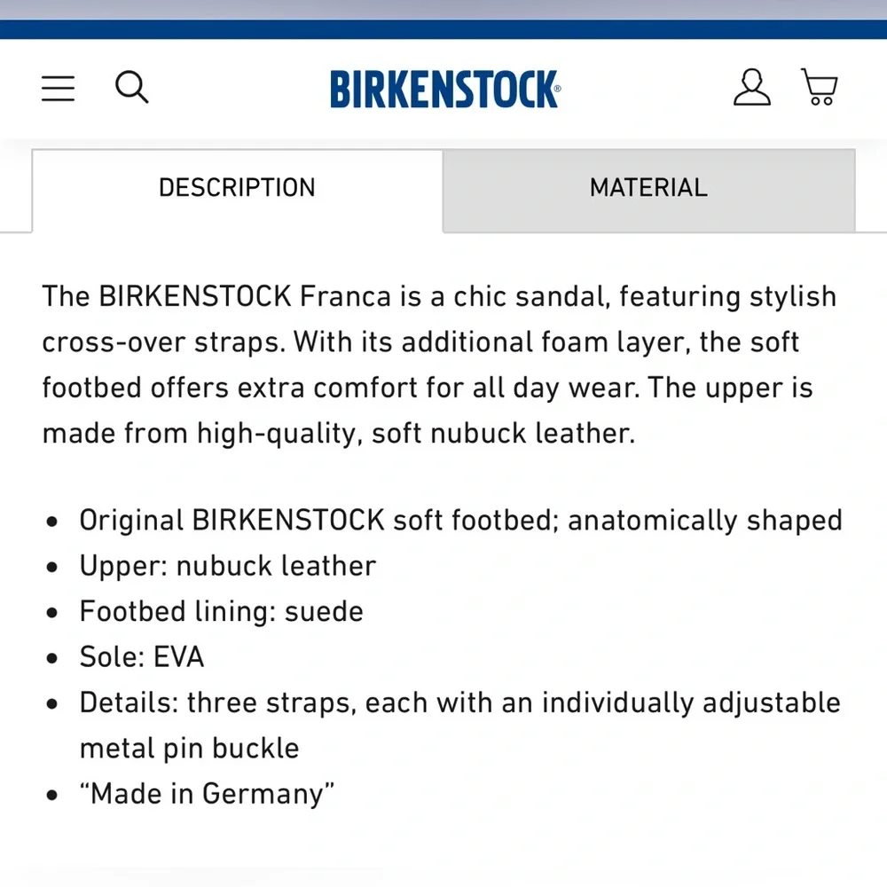 **SOLD** Birkenstock Franca Leather Orchid Soft Footbed Sandals Ladies 8 Men 6 - Picture 12 of 16